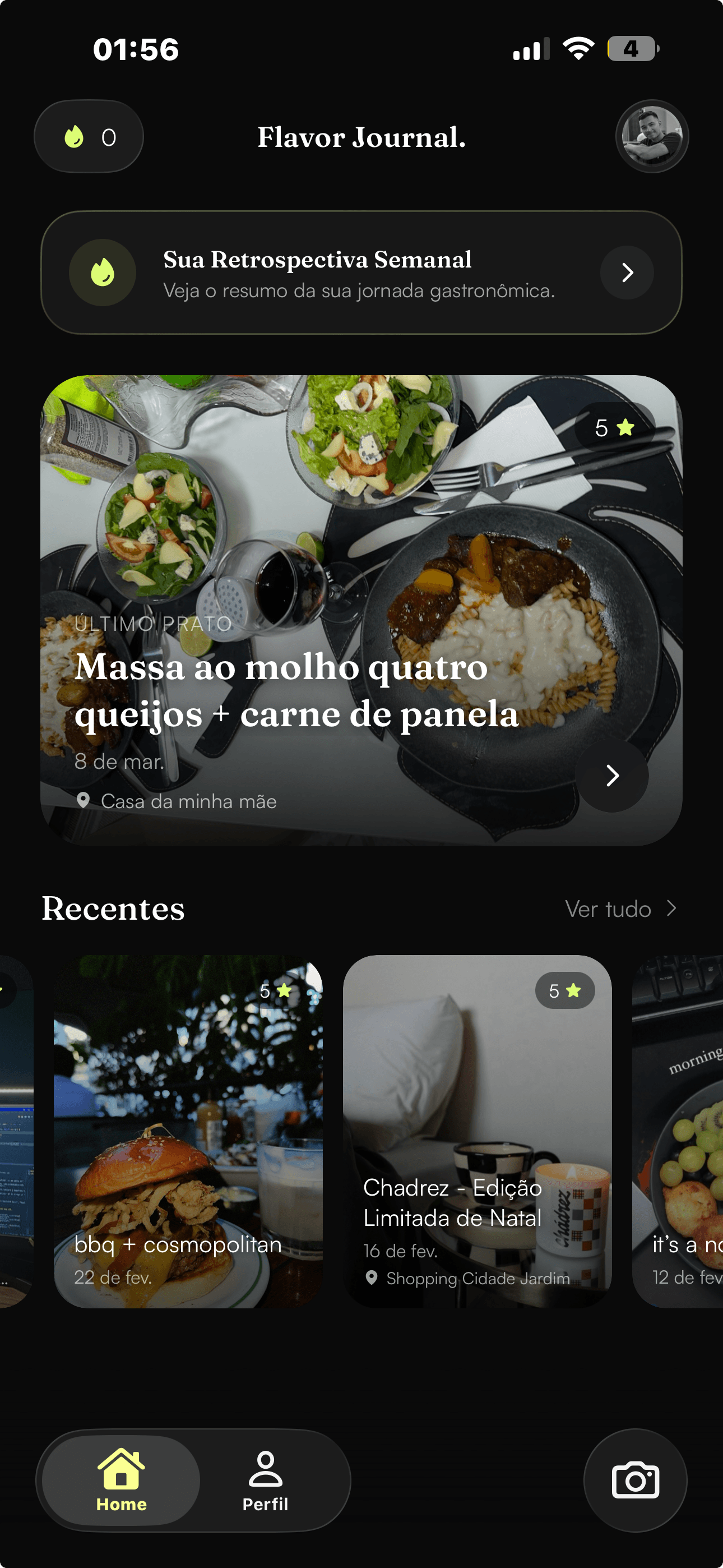 App Flavour — seu diário gastronômico